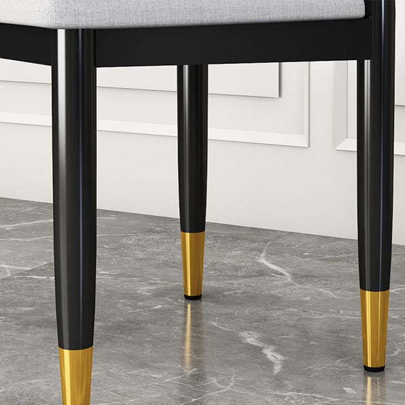 Glam Metal Dining Chairs Open Back Dining Side Furniture in Matte Finish for Indoor Clearhalo 'Dining Chairs' 'Dining Tables & Seating' 'dining_chair' 'furn' 'furn_dining_chair' 'Furniture' 'Kitchen & Dining Furniture' 1200x1200_c2652508-303b-45d7-8d4c-2a42f3639b53