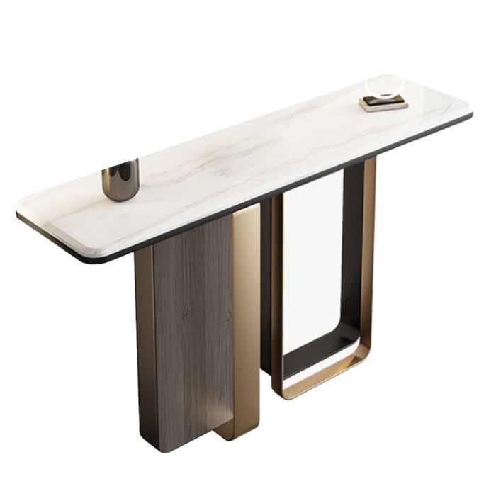 Table de acento blanco glamoroso mesa de sofá resistente a la mesa resistente a los rasguños para el salón