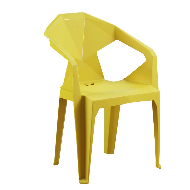 Nordic Style Plastic Dining Armchair Open Back Dining Side Chair for Restaurant Clearhalo ' kitchen&dining_furn' 'Dining Chairs' 'Dining Tables & Seating' 'dining_chair' 'furn' 'furn_dining_chair' 'Furniture' 'furniture_dining_chair' 'Kitchen & Dining Furniture' 'kitchen' 1200x1200_c26ac6c6-194f-4139-9df5-ecc22d156aae