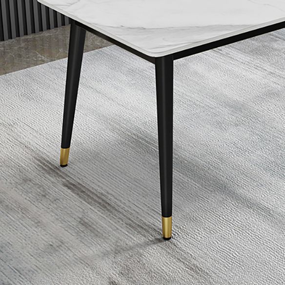 Modern Sintered Stone Dining Room Set Standard Height with Rectangle Top Dining Set Clearhalo 'Dining Room Sets' 'Dining Tables & Seating' 'dining_room_set' 'furn' 'furn_dining_room_set' 'Furniture' 'furniture_dining_room_set' 'Kitchen & Dining Furniture' 'kitchen&dining_furn' 'kitchen' 1200x1200_c26bf1d9-a7c1-4fd2-8c9c-acbaecdfe50e