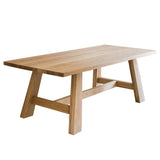 Rectangle Pine Wood Dining Table Modern Table in Nature with Wooden Trestle Base Clearhalo ' dining_table' 'Dining Tables & Seating' 'Dining Tables' 'furn' 'furn_dining_table' 'Furniture' 'furniture_dining_table' 'Kitchen & Dining Furniture' 'kitchen&dining_furn' 'kitchen' 'kitchen_dining_table' 1200x1200_c26cf9ba-6766-4f62-a630-ff667cfeedf3