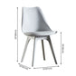 Modern Plastic Chair 33"H Acrylic Solid Back Dining Chair for Restaurant Clearhalo ' kitchen&dining_furn' 'Dining Chairs' 'Dining Tables & Seating' 'dining_chair' 'Furniture' 'furniture_dining_chair' 'Kitchen & Dining Furniture' 'kitchen' 1200x1200_c26d4c62-01f6-4b0f-9034-25cc586b6b08
