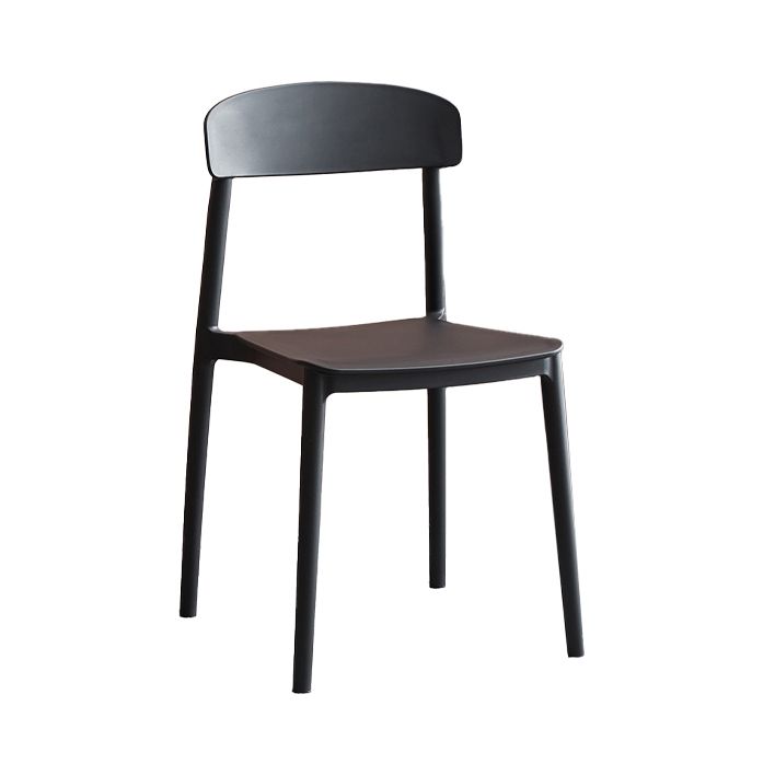 Contemporary Home Side Chair Open Back Plastic Stackable Dining Room Chair Clearhalo ' kitchen&dining_furn' 'Dining Chairs' 'Dining Tables & Seating' 'dining_chair' 'Furniture' 'furniture_dining_chair' 'Kitchen & Dining Furniture' 'kitchen' 1200x1200_c26fb69d-79c1-4c76-b2cb-b2f61967f57d