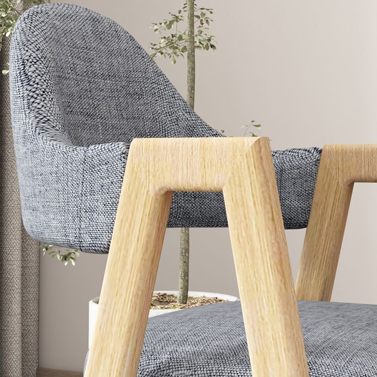 Metal Contemporary Side Chair Home Open Back Cushioned Dining Single Chair Clearhalo ' kitchen&dining_furn' 'Dining Chairs' 'Dining Tables & Seating' 'dining_chair' 'furn' 'furn_dining_chair' 'Furniture' 'furniture_dining_chair' 'Kitchen & Dining Furniture' 'kitchen' 1200x1200_c2708299-2498-4252-bb58-2b0418c9df91