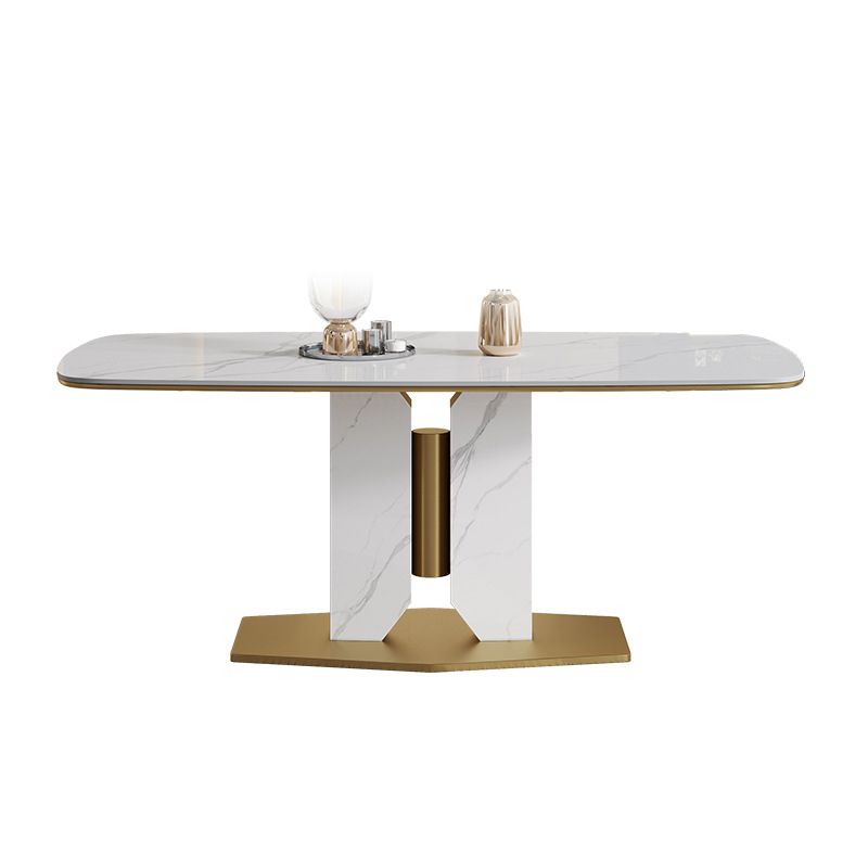 Luxury Sintered Stone Top Dining Set 1/4/5/7 Pieces Rectangle Kitchen Table with Chairs Clearhalo 'Dining Room Sets' 'Dining Tables & Seating' 'dining_room_set' 'furn' 'furn_dining_room_set' 'Furniture' 'furniture_dining_room_set' 'Kitchen & Dining Furniture' 1200x1200_c27247e5-fd4c-45b8-a9c5-65323bfd97e2