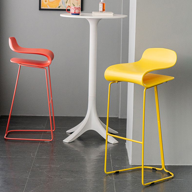 PP Bucket Counter Stools for Home Modern Design Armless Stools with Metal Base Clearhalo 'Bar Furniture' 'Bar Stools' 'bar_stools' 'furn' 'furn_bar_stools' 'furniture_bar_stools' 'Kitchen & Dining Furniture' 'kitchen&dining_furn' 'kitchen' 'kitchen_furn' Furniture' 1200x1200_c2780eed-a861-4df8-b5e2-423cd34240ef