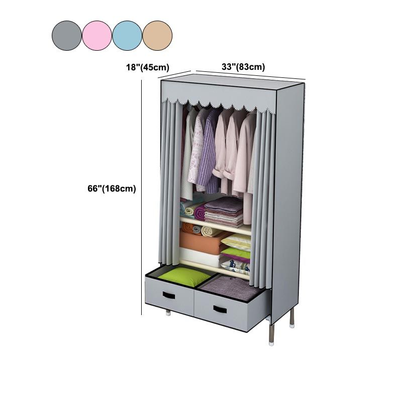 Armadio in metallo argento armadio per la casa contemporanea con cassetti