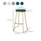 Nordic Style Bar-stool Round Seat Counter Bar Stool with Metal Legs for Home