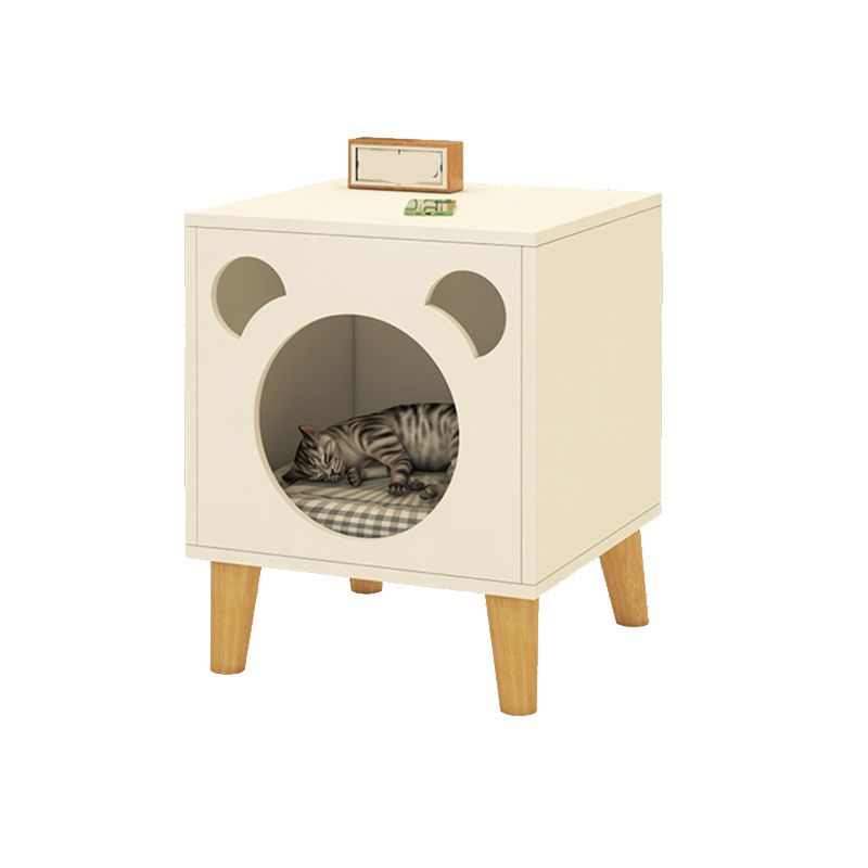 Künstlicher Holz Akzenttisch Nachttisch moderner Aufbewahrungskabinett Beine