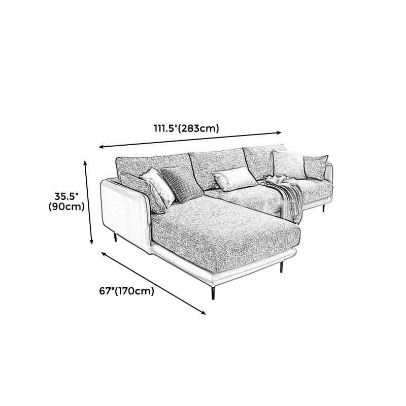 Contemporary Tuxedo Arm Sofa with Pillows 35.43" for Living Room Clearhalo 'furn' 'furn_sofas' 'Furniture' 'Living Room Furniture' 'Sofa' 'sofas' 1200x1200_c279b2fb-c9c5-44f8-b9ce-5b4de99433cf