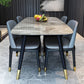 Rectangle 4 Legs Luxury Dining Table Grey Tone Fixed Table of Sintered Stone Clearhalo ' dining_table' 'Dining Tables & Seating' 'Dining Tables' 'furn' 'furn_dining_table' 'Furniture' 'furniture_dining_table' 'Kitchen & Dining Furniture' 'kitchen&dining_furn' 'kitchen' 'kitchen_dining_table' 1200x1200_c27a7962-ea93-43ee-8ecb-c394ecb2c386