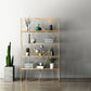 Libreria etagere industriale Metal 4 mensole aperte libreria
