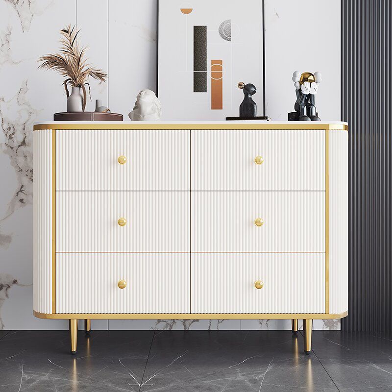 Glam Bedroom Chest Stone 16"Wide Storage Chest with Metal Legs Clearhalo 'Bedroom Furniture' 'Dressers & Chests' 'dressers_chests' 'furn' 'furn_dressers_chests' 'Furniture' 1200x1200_c27af37d-bd1e-46f5-a3da-f878dbc7a012