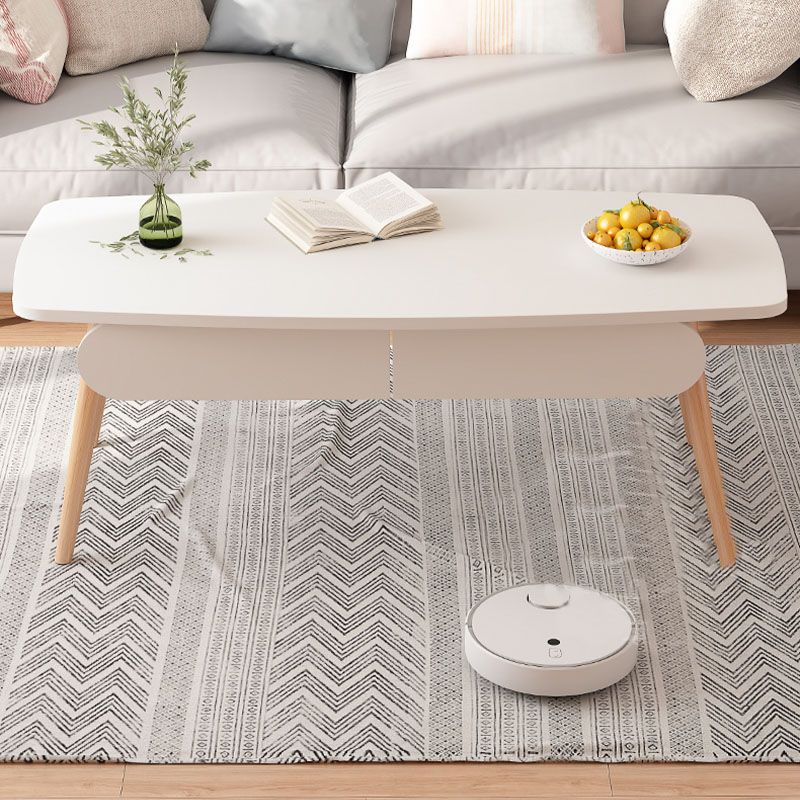 Modern Wooden Rectangular/Geometric Coffee Table with Storage Cocktail Table Clearhalo 'Coffee & Accent Tables' 'Coffee Tables' 'coffee_tables' 'furn' 'furn_coffee_tables' 'Furniture' 'furniture_coffee_tables' 'Living Room Furniture' 1200x1200_c27b79b1-37d8-4952-a0a8-479d0041e561