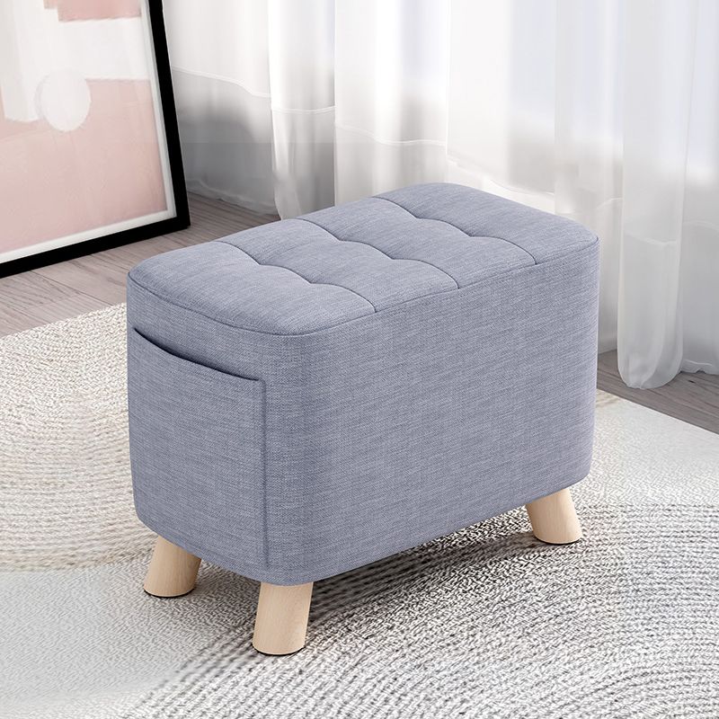 Modern Cotton Storage Pouf Plain Rectangle Tufted Chair Ottoman Clearhalo 'furn' 'furn_ottomans_poufs' 'Furniture' 'Living Room Furniture' 'Ottomans & Poufs' 'ottomans_poufs' 1200x1200_c27bc40a-f7bf-4336-8847-962a73feeaa2