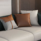 Sofá de cuero falso 80.31 "W x 29.52" D X 25.98 "H de brazo de esmoquin H para sala de estar para sala de estar