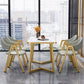 Glam Standard MDF Dining Table Rectangle Shape Dining Table for Kitchen Clearhalo ' dining_table' 'Dining Tables & Seating' 'Dining Tables' 'furn' 'furn_dining_table' 'Furniture' 'furniture_dining_table' 'Kitchen & Dining Furniture' 'kitchen&dining_furn' 'kitchen' 'kitchen_dining_table' 1200x1200_c27d9993-0f22-4846-a3eb-dc43fa69a676