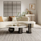 Glam Round Slate Cocktail Table Stainless Steel Abstract Coffee Table Clearhalo 'Coffee & Accent Tables' 'Coffee Tables' 'coffee_tables' 'furn' 'furn_coffee_tables' 'Furniture' 'Living Room Furniture' 1200x1200_c280c87c-a864-4142-983e-5108f95b0e83