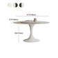 Stone Contemporary Round Dining Table Matte Finish Tulip Table for Home Clearhalo ' dining_table' 'Dining Tables & Seating' 'Dining Tables' 'furn' 'furn_dining_table' 'Furniture' 'furniture_dining_table' 'Kitchen & Dining Furniture' 'kitchen&dining_furn' 'kitchen' 'kitchen_dining_table' 1200x1200_c280e030-9177-4aaf-9aa5-8b1907fb19c5