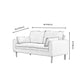 Contemporary Pillow Back Couch Square Arm Leather Sofa for Living Room Clearhalo 'furn' 'furn_sofas' 'Furniture' 'furniture_sofas' 'Living Room Furniture' 'Sofa' 'sofas' 1200x1200_c284074a-93af-4741-b70f-b27586d8d4c2