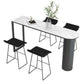 Minimalism Bar Table 42-inch Height Stone Top and Metal Base Bistro Table Clearhalo 'Bar Furniture' 'Bar Tables' 'bar_tables' 'furn' 'furn_bar_tables' 'Furniture' 'furniture_bar_tables' 'Kitchen & Dining Furniture' 1200x1200_c284bd05-3f93-4dec-a077-025d874d527c