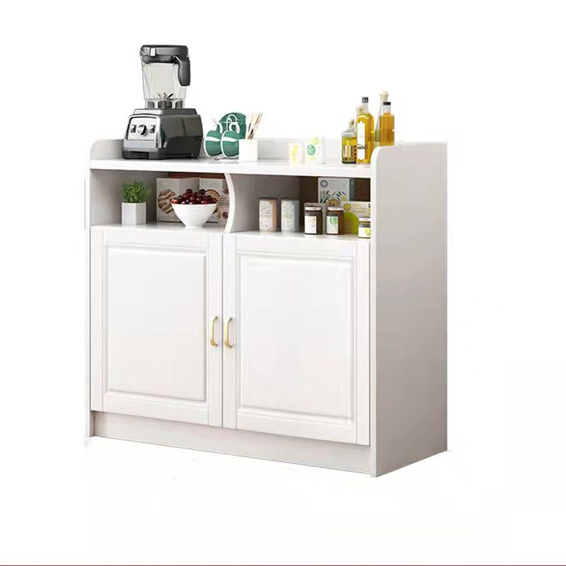 Contemporary Sideboard Rubber Wood Sideboard with Door and Drawer for Dining Room Clearhalo 'buffet_sideboard' 'Buffets & Sideboards' 'furn' 'furn_buffet_sideboard' 'Furniture' 'Kitchen & Dining Furniture' 1200x1200_c2851e18-582c-4170-8aa5-ed64447bfaad