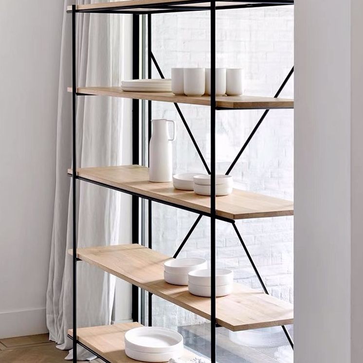 Modern Solid Wood Bookshelf Rectangular Shelves Bookcase for Home Office Clearhalo 'Bookcases' 'furn' 'furn_bookcases' 'Furniture' 'furniture_bookcases' 'Office Furniture' 1200x1200_c2864c18-07a2-4d38-a8d5-b089ff83a272