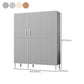 Contemporary Wardrobe Armoire Steel Wardrobe Closet with Legs for Home Clearhalo 'Armoires & Wardrobes' 'armoires_wardrobes' 'Bedroom Furniture' 'furn' 'furn_armoires_wardrobes' 'Furniture' 1200x1200_c286985f-3910-449b-99ad-6729b2536664