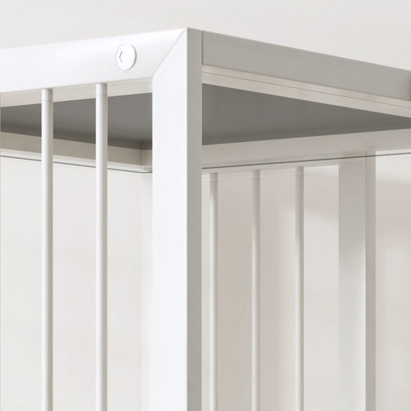 Libreria moderna in metallo puro bianco standard verticale chiuso libreria