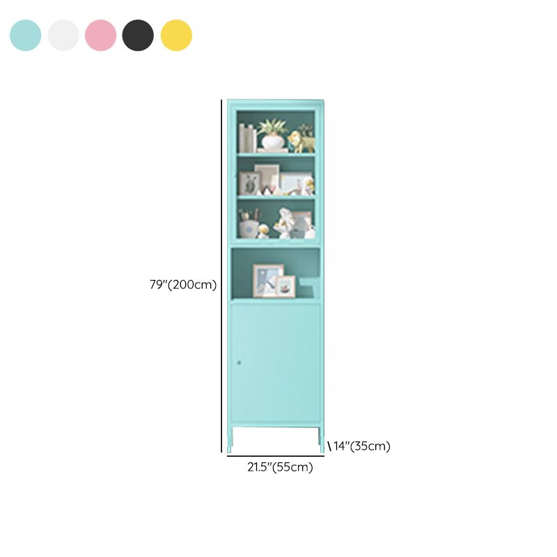Modern Minimalist Metal Floor Display Stand, Bookshelf in Any Room Clearhalo 'Bookcases' 'furn' 'furn_bookcases' 'Furniture' 'Office Furniture' 1200x1200_c287aaf2-be42-4092-95fe-edf95042aa32