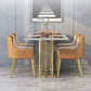 Luxury 1/2/5 Pieces Dining Set Sintered Stone Top Dining Table with Leather Chairs Clearhalo 'Dining Room Sets' 'Dining Tables & Seating' 'dining_room_set' 'furn' 'furn_dining_room_set' 'Furniture' 'furniture_dining_room_set' 'Kitchen & Dining Furniture' 'kitchen&dining_furn' 'kitchen' 1200x1200_c2882767-39dc-4f09-a8fe-a152ef46caa0