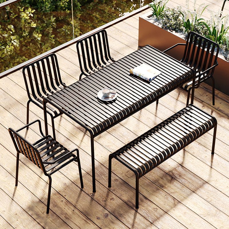 Glam Metal Kitchen and Patio Dining Side Chair Slat Back Arm Chair Clearhalo 'Dining Chairs' 'Dining Tables & Seating' 'dining_chair' 'furn' 'furn_dining_chair' 'Furniture' 'furniture_dining_chair' 'Kitchen & Dining Furniture' 1200x1200_c2883b2f-6fd9-478b-8bea-a82ee0896380