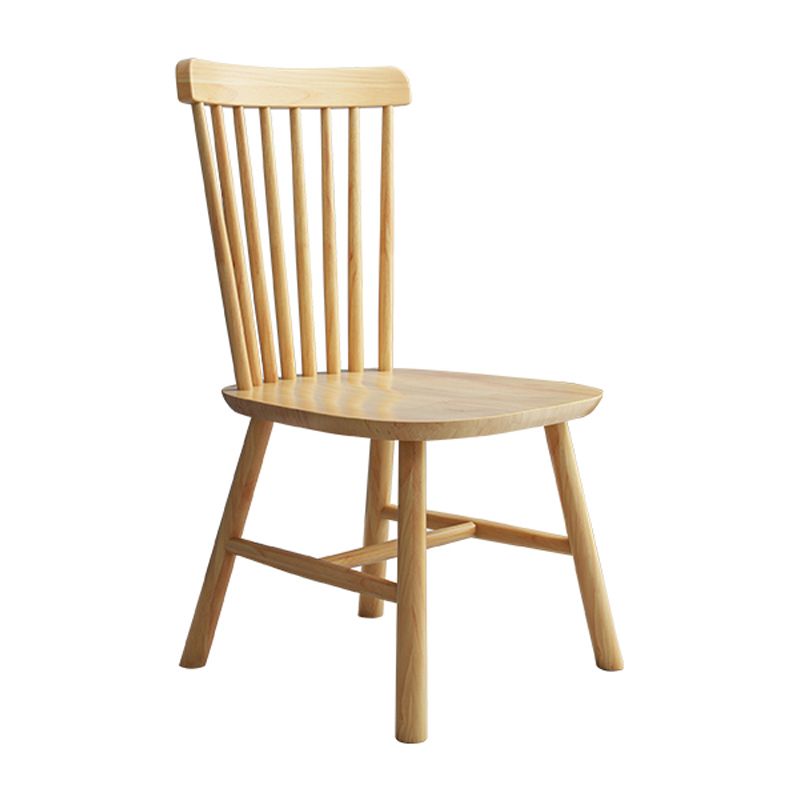 Contemporary Kitchen Wood Square Dining Chair Windsor Back Dining Side Chair Clearhalo ' kitchen&dining_furn' 'Dining Chairs' 'Dining Tables & Seating' 'dining_chair' 'Furniture' 'furniture_dining_chair' 'Kitchen & Dining Furniture' 'kitchen' 1200x1200_c28ae558-5e4a-4fa4-ba0b-70a8a27eecf8