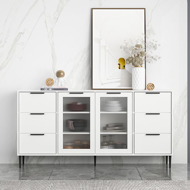 Living Room 32-inch Height Sideboard Contemporary Style Artificial Wood Cupboard Clearhalo 'buffet_sideboard' 'Buffets & Sideboards' 'furn' 'furn_buffet_sideboard' 'Furniture' 'furniture_buffet_sideboard' 'Kitchen & Dining Furniture' 1200x1200_c28dab41-349e-4a56-854f-3fd2a4d3ea82