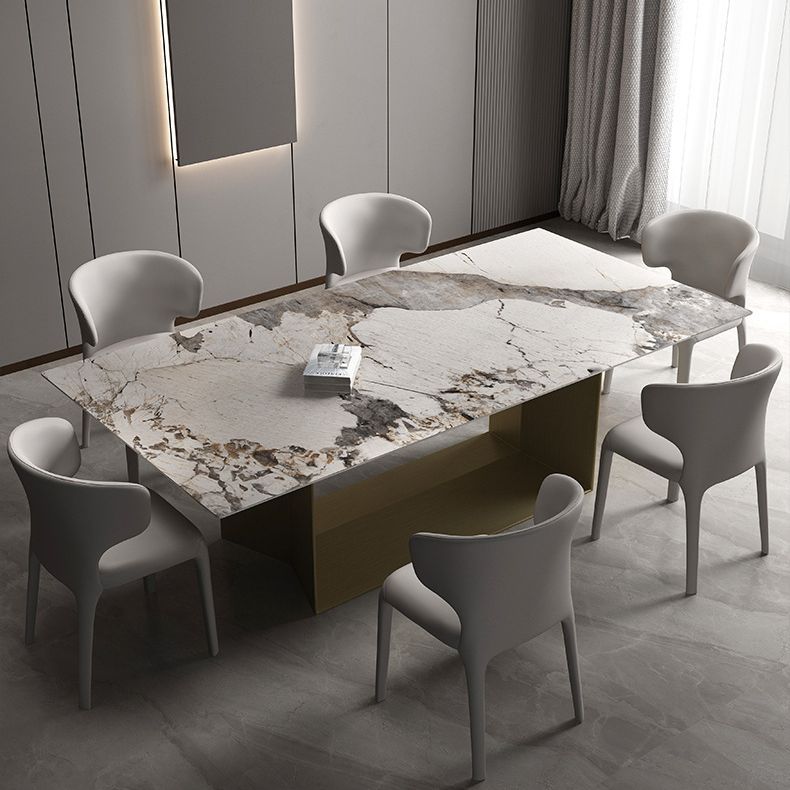 Glam 1/2/3/4/5 Pieces Dining Set Sintered Stone Dining Table Set Clearhalo 'Dining Room Sets' 'Dining Tables & Seating' 'dining_room_set' 'furn' 'furn_dining_room_set' 'Furniture' 'furniture_dining_room_set' 'Kitchen & Dining Furniture' 1200x1200_c28dc63a-e3c5-481b-a54a-1b5b15429ef1