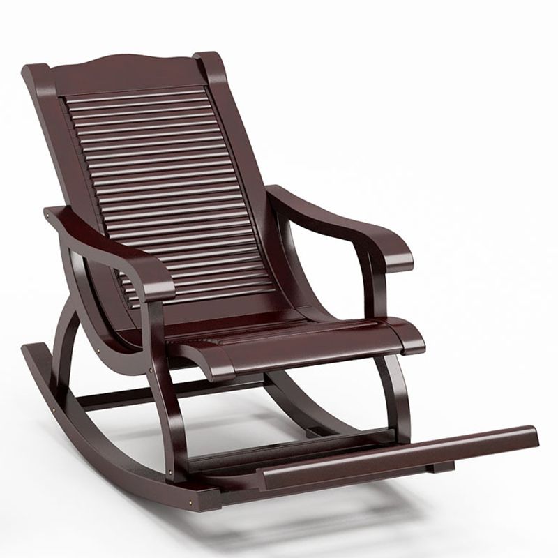 Mid-Century Modern Recliner Chair Solid Wood Recliner Chair for Living Room Clearhalo 'Chairs & Seating' 'furn' 'furn_rocking_chairs' 'Furniture' 'Living Room Furniture' 'Rocking Chairs' 'rocking_chairs' 1200x1200_c28ed246-8dc0-440b-8875-0c1ce10c1edd