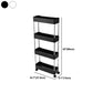 Plastic Bookshelf Contemporary Style Bookcase Open Shelf Bookcase for Study Room Office