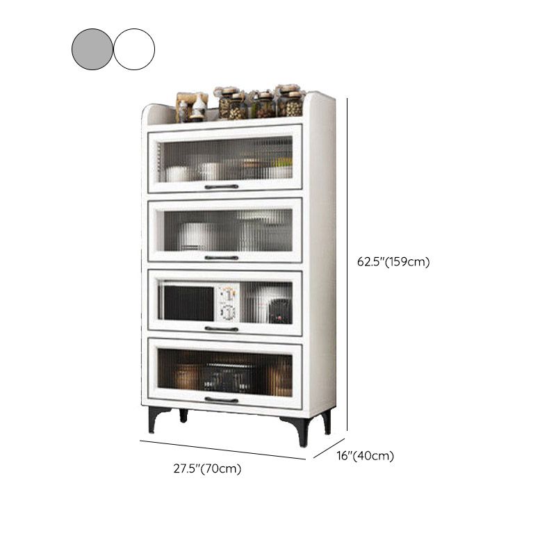 Technischer Holz Sideboard Küche Sideboard mit offener Lagerung