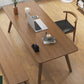 Modern Solid Wood Writing Desk Parsons Base 29.53" Tall Brown Office Desk Clearhalo 'furn' 'furn_office_desk' 'Furniture' 'Office Desks' 'Office Furniture' 'office_desk' 1200x1200_c290088e-35d6-4baf-b417-d41e41fe3116