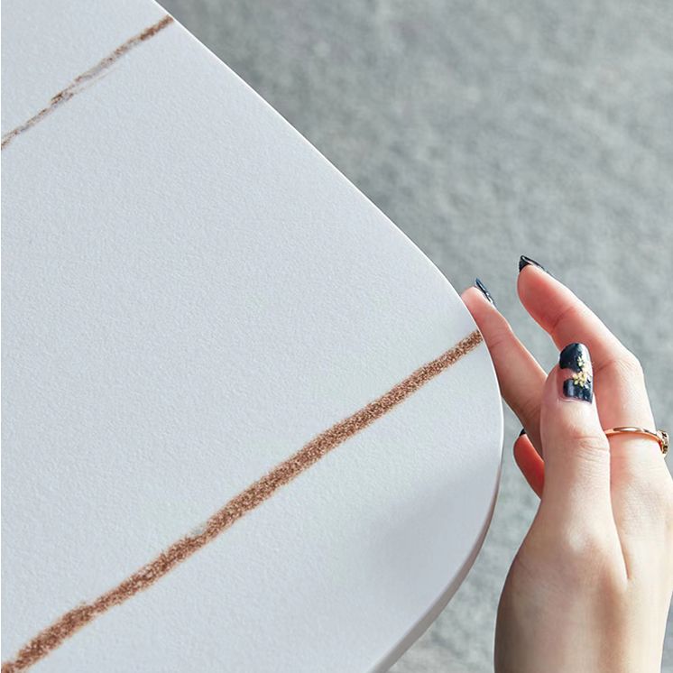 Tavolo console a mezza luna contemporanea con tavolo di accento di base del piedistallo