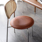 Contemporary Armless Dining Chairs Faux Leather Upholstered Dining Side Chair