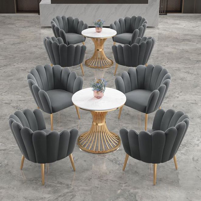 Round White Dining Table Sintered Stone Table Luxury Style with Pedestal Clearhalo ' dining_table' 'Dining Tables & Seating' 'Dining Tables' 'furn' 'furn_dining_table' 'Furniture' 'furniture_dining_table' 'Kitchen & Dining Furniture' 'kitchen&dining_furn' 'kitchen' 'kitchen_dining_table' 1200x1200_c292a037-9b2d-4cc5-8282-1ce971025e69