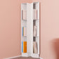 Urban Metal Bookshelf Closed Back Vertical Bookcase for Living Room