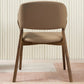 Contemporary Upholstered Arm Chair Home Solid Wood Dining Chair