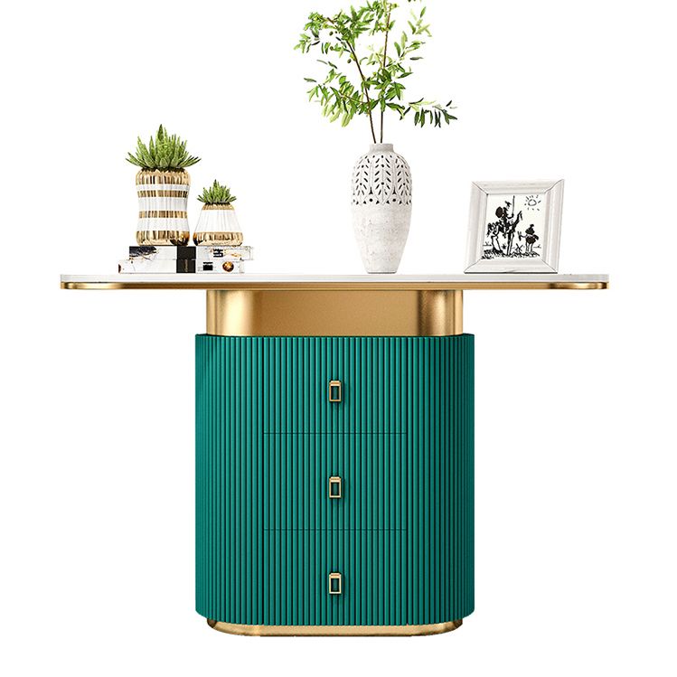 Tavolo console in pietra glam tavolo da divano console resistente ai graffi per la sala