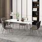 Rectangle 4 Legs Dining Table Modern Sintered Stone Dining Room Table Clearhalo 'Dining Tables & Seating' 'Dining Tables' 'dining_table' 'furn' 'furn_dining_table' 'Furniture' 'Kitchen & Dining Furniture' 1200x1200_c295ea0a-31d9-4dad-a40d-3b4f6551d807