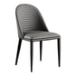 Modern Leather Curved Sloped Armless Chair Matte Finish Parsons Chair Clearhalo ' kitchen&dining_furn' 'Dining Chairs' 'Dining Tables & Seating' 'dining_chair' 'furn' 'furn_dining_chair' 'Furniture' 'furniture_dining_chair' 'Kitchen & Dining Furniture' 'kitchen' 1200x1200_c2985f45-644e-46f9-9bb4-a6ac04ab088a