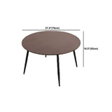 Scandinavian Style Sofa Side Accent Table Wooden Round Side End Table