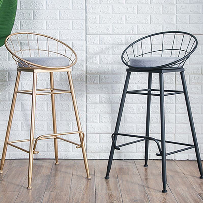 Nordic Style Bucket Counter Stools for Home Upholstered Bar Stools Clearhalo 'Bar Furniture' 'Bar Stools' 'bar_stools' 'furn' 'furn_bar_stools' 'Furniture' 'furniture_bar_stools' 'Kitchen & Dining Furniture' 1200x1200_c298ffa7-359b-47e9-a144-2a622fdaafb2