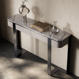 ホール用のステンレススチールブラケットを備えたモダンコンソールアクセントテーブル